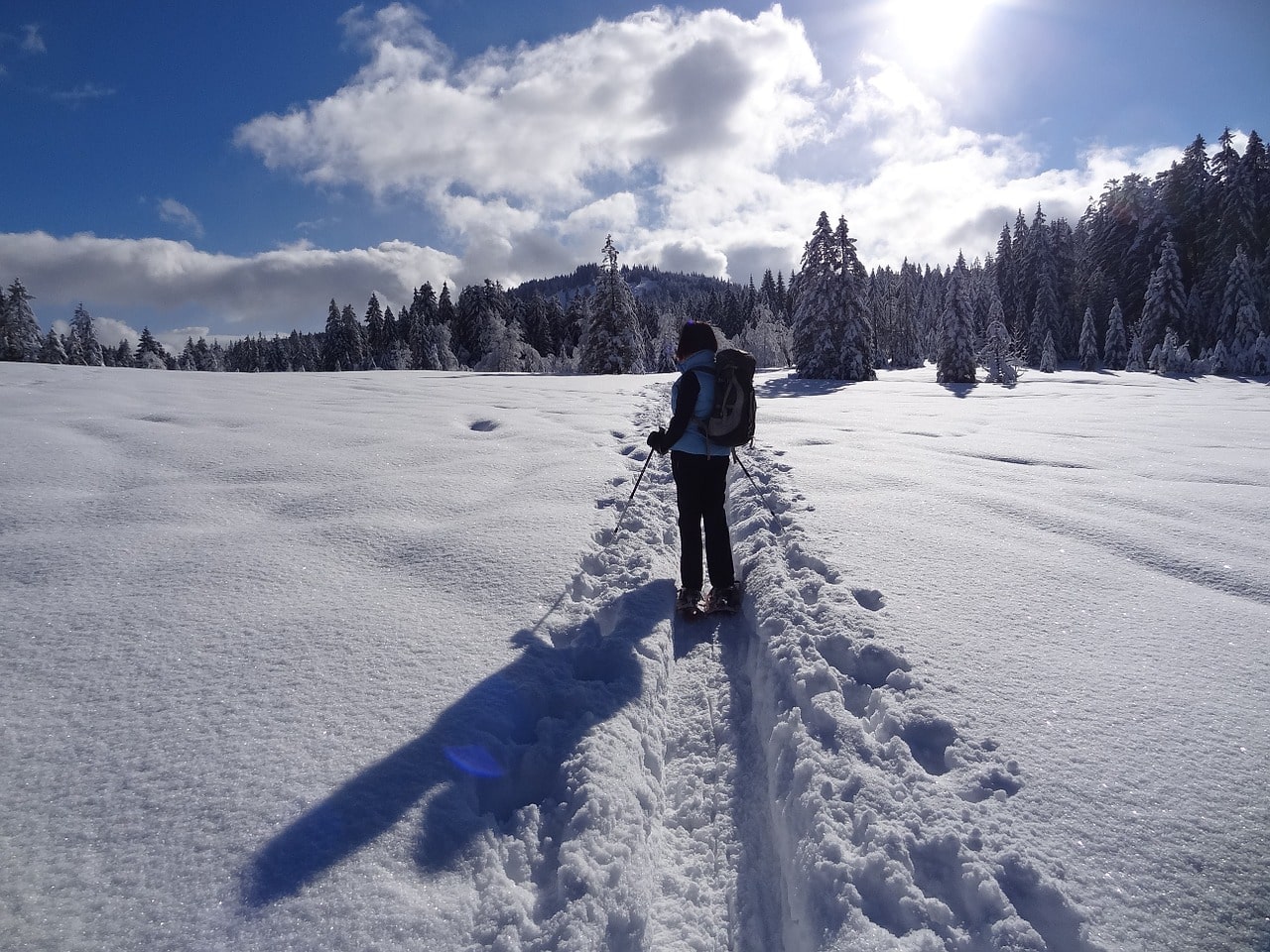 La Route des Crêtes sous la neige